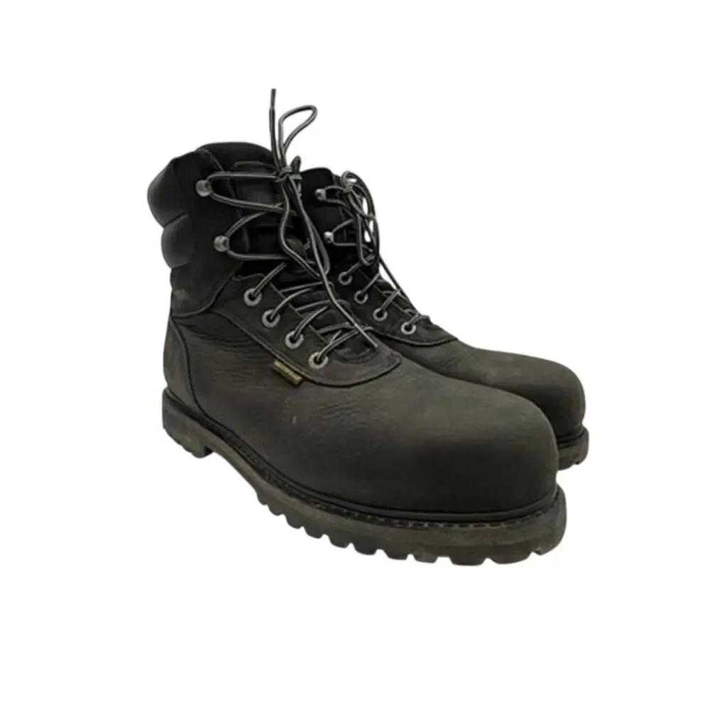Wolverine Men’s 11M Steel Toe Work Boots ASTM F2413 Oil Resistant Black - Picture 1 of 10